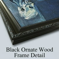 Elise Puyroche-Wagner Black Ornate Wood uokviren dvostruki matted muzej umjetnički print pod nazivom