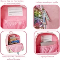 Unicorn Girls ruksak čarobnica School Bookbag Pink