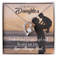 Mojoj kćeri kćeri je Bog poslao anđela da tata zauvijek ogrlica w poruka