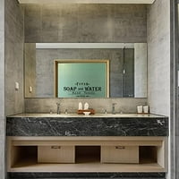 Javni toalet TEME PVC zidna naljepnica svježi sapun i vodeni ručnici Besplatna naljepnica zidne zidne