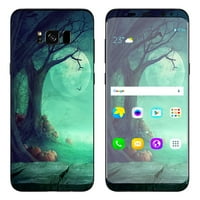 Kožni naljepnica za Samsung Galaxy S Plus Halloween Tree Moon
