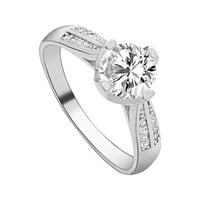 Prsten za žene Cvjetni kristalni dodaci za vjenčanje nakit ružin zlato zlato Angagem ženski prsten