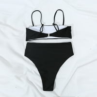Ženski modni bikini postavio kupaći kostim dvije napunjene ljeto na plažu kupaćeg kupaćeg odjeća za