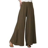 Gathrrgyp Capri hlače plus veličina za žene, ženska modna casual elastična struka labave hlače pune