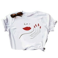 Bomotoo ženska majica za majicu kratkim majicama tisak tine boho ljetni vrhovi plaža Tunika bluza H0021-