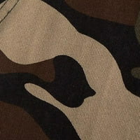 Guvpev Muška maskirna odjeća na otvorenom Pocket plaža Radna pantalona za teretna kratke hlače - Khaki