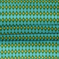 Onuone baršunaste tirkizne plave tkanine Božićni zanatski projekti Dekor tkanina Štampano od dvorišta široko