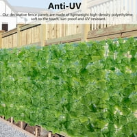 Artificial Fau Ivy listovi za skrining živice Vrtni ogradni kolut Balkon Napravka Zidni poklopac