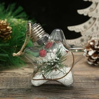 Fridja božićna LED prozirna božićna kugla božićna stablo Privjesak užaren