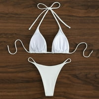 Žene kupaćih kostima Ženska visoki struk, bikini setovi dva kupa kupa kupa kuparička odijela za žene