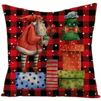 Cleance, Božićni jastuk zagrljaj jastuk za jastuk za posteljinu kući Sofe Božićni ukras Božićni jastuk