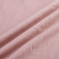 Ženske vrhove Moda Wenso-izrez Pocket Sack Plus size Pamuk Tee Casual Top Pink Western učiteljica Havajska