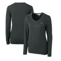 Ženski sekač i buck charcoal Tennessee Titans kaciga Logo Lakemont Tri-Blend V-izrez duks pulover