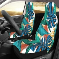 Zaštitni poklopac autosjedalice, šarene bananske listove ispisa prednje prekrivače za automobile Suvs, univerzalni fit
