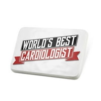 Porcelein Pin svjetovi najbolje kardiolog rever značke - Neonblond