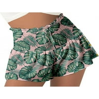 Ženska cvjetna print Mini pant baggy plaža Ljetne kratke hlače Boho Havaji saloni kratkim vrućim hlačama