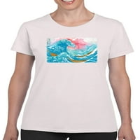 Image Svjesni okeanski valovi sa majicama za čamce Žene - Govori, ženski veliki