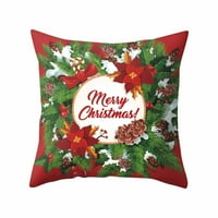 TutunAumb zimski pamučni jastuk za jastuk za jastuk Sretan božićni kućni ukras za