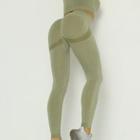 Puntoco Ženska klirensa joga hlače čista boja Sportski fitnes za podizanje hipa