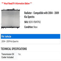 Radijator - kompatibilan sa - Kia spectra 2008