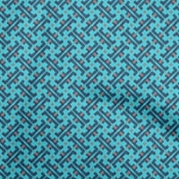 Onuone baršunasta tirkizna plava tkanina azijska Ikat Craft Projekti Dekor tkanina Štampano dvorištem široko