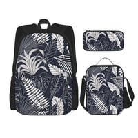 Školski ruksak za djevojke za djevojke, džungle Blue Tropical Povratak na školsku knjigovodbene torbe