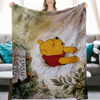 Crtanie WINNIE The Pooh Ispis Debet lagan pokrivač Flannel Fleece toplo meko bacanje Debela za krevet