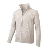 Entyinea muški pleteni klasični džemper casual laganog dugmeta dolje pleteni džemper za kardigan XL
