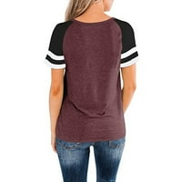 Voncos Wemens Vrhovi na prodaju - elegantni gornji kružni okrugli vrat kratkih rukava majica za kratki