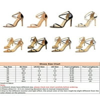 Tenmi ženska haljina sandale otvorene nožne pete Stiletto sandale za petu, pumpe za gležnjeve cipele