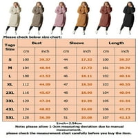 Beiwei žene ugodne dukseve u boji kardigan dugih rukava pleteni džemperi zimski topli putni putnički