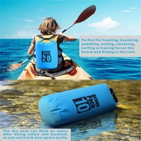 Vodootporna suha torba, 2L 5L 10L 15L 20L, plutajući ruksak, lebdeći svetačno lagana torba za pohranu plaža, kotrljač vrhunske kompresije Savjet za kajak, plivanje, čamac, ribolov, kampiranje