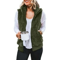 Durtebeua džemper s dugim rukavima Zip up jaknu sa džepovima Ženske jakne i kapute