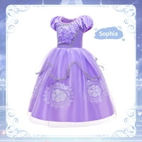 Sofia princeza prerušiti se za djevojke Rapunzel Cosplay kostim rođendanske haljine