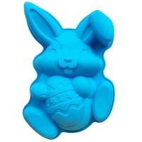 Njoeus Easter Bunny Bakeware Silikonski kalup Cartoon Cute Bunny Diy čokoladni kalup za uskrsnu ručno