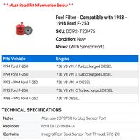 Filter za gorivo - kompatibilan sa - Ford F- 1993
