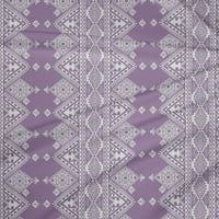 Onuone poliester Lycra Dusty ljubičasta tkanina Geometrijska etnička šivaća tkanina od dvorišta tiskana DIY odjeća šiva široka