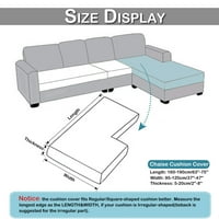 Stretch Jacquard Sofa navlake prekrivač kauč za namještaj za namještaj, L oblikovanje kaiša