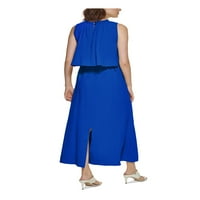 Calvin Klein Womens Sheer Long Maxi haljina