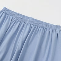 Ženska udobne pruge gradijent čiste boje imitacija pamučne pidžame ženske ležerne pantalone sa dugim