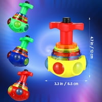 Smiješne žiro igračke sa svjetlima i glazbenim električnim okretnim igračkama za igračke za djecu djece