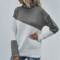 Akiirool džemperi za žene Dressy Ležerne prilike Lagani tanki zimski pulover Duks pulover Pleteni ležerni