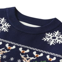 Cindysus Toddler Termalni božićni džemper djeca slatki pulover Elk Print na otvorenom Xmas Loose Klintne
