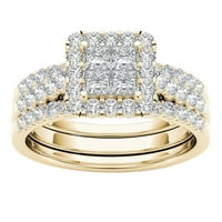 Parkol za nakit zvoni pozlaćeni otvor Zircon prsten Classic Prstenje nakita za žene Legura Srebrna