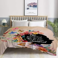 Nosbei Cartoon Krav holding cvijeće Flannel Lagane pokrivače plišane posteljine od mikrovlakana baca za kauč i krevet za kućnog ljubimca