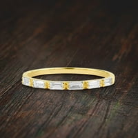 0. Carat baguette Moissanite vjenčani band za angažman prsten za prsten za prsten za prsten za prsten