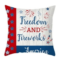 Dan neovisnosti na jastuku Huaai Jastuk Dekoracija jastučnice ukrašavajući patriotski američki jastučni jastuk A