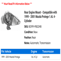 Zadnji nosač motora - kompatibilan sa - Mazda Protege 1.6L 4-cilindar 2000