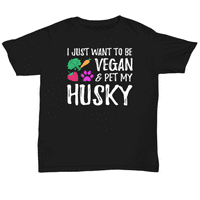 Veganski Husky Dog Mama Unise Majica Funny Vegetarian Idea ideja
