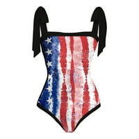 Aiyuq.u Dan nezavisnosti za ženske američke kupaće kostime za ispis + prikrivanje dva vintage print